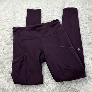 Lululemon Fresh Tracks Tight Black Cherry